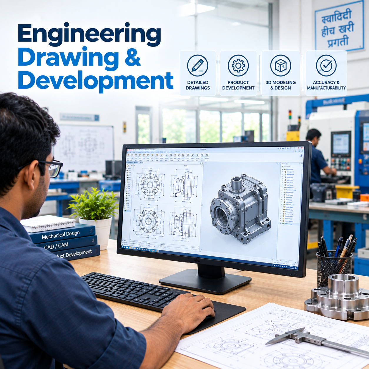 engineering and drawing development squre